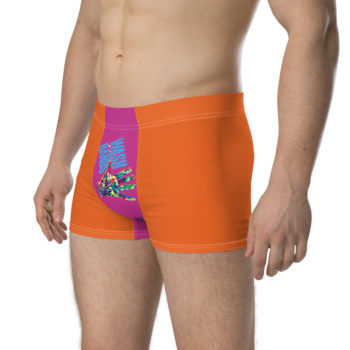 "Wash Your Hands"  Boxer Briefs - Orange - Image 2