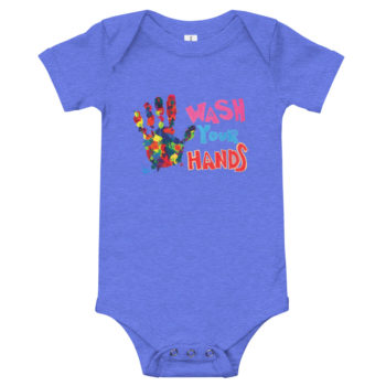“Wash Your Hands” Baby Short Sleeve One Piece - Image 4