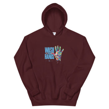 Wash Your Hands Unisex Hoodie Heavy Blend Gildan - Image 4