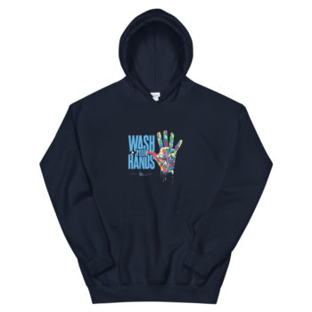 Wash Your Hands Unisex Hoodie Heavy Blend Gildan - Image 3